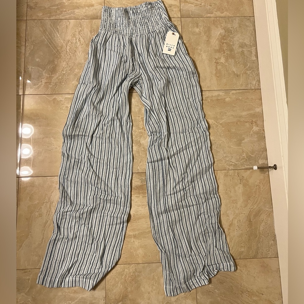 High waisted linen pants